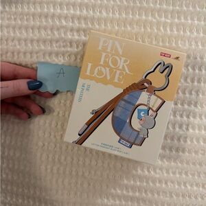 Authentic Pop Mart Labubu Pin for Love Series - Letter “A” Pendant (a-m)